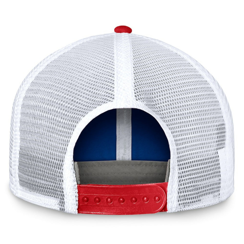 Buffalo Bills Bench Trucker Adjustable Hat Royal/Red