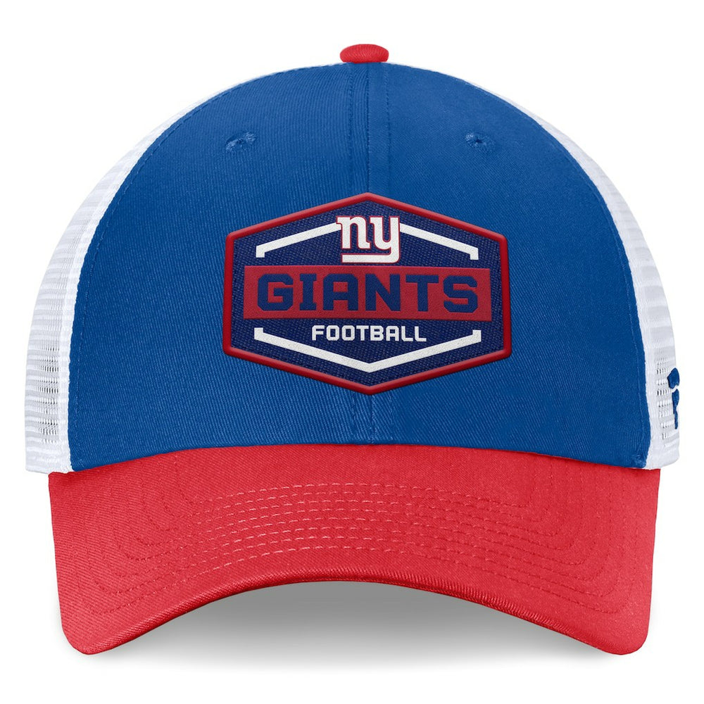 New York Giants Bench Trucker Adjustable Hat Royal/Red