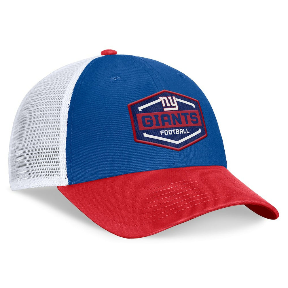 New York Giants Bench Trucker Adjustable Hat Royal/Red