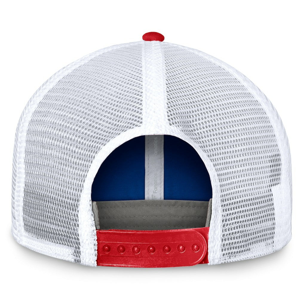 New York Giants Bench Trucker Adjustable Hat Royal/Red