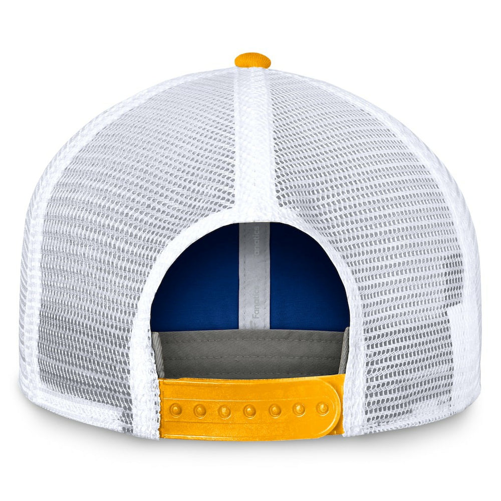 Los Angeles Rams Bench Trucker Adjustable Hat Royal/Gold