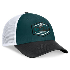 Philadelphia Eagles Bench Trucker Adjustable Hat Midnight Green/Black