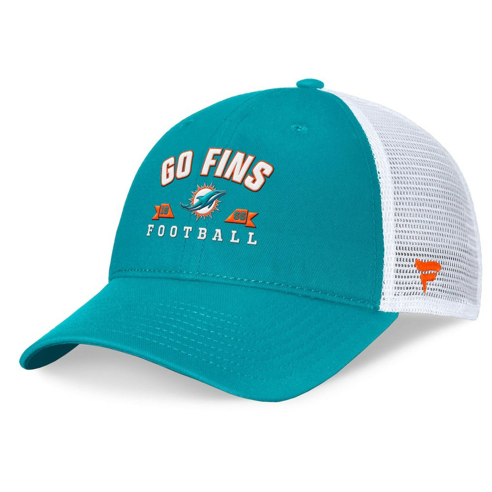 Miami Dolphins Timeout Trucker Adjustable Hat Aqua