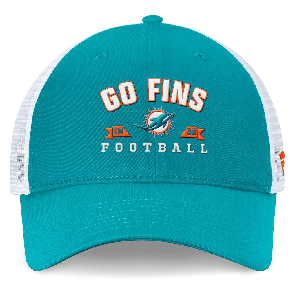 Miami Dolphins Timeout Trucker Adjustable Hat Aqua
