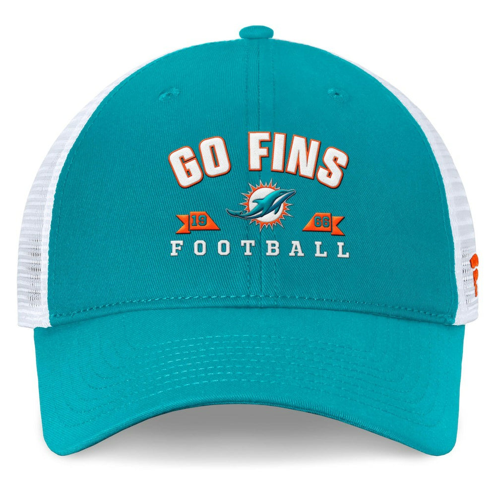 Miami Dolphins Timeout Trucker Adjustable Hat Aqua