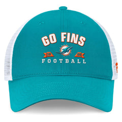Miami Dolphins Timeout Trucker Adjustable Hat Aqua