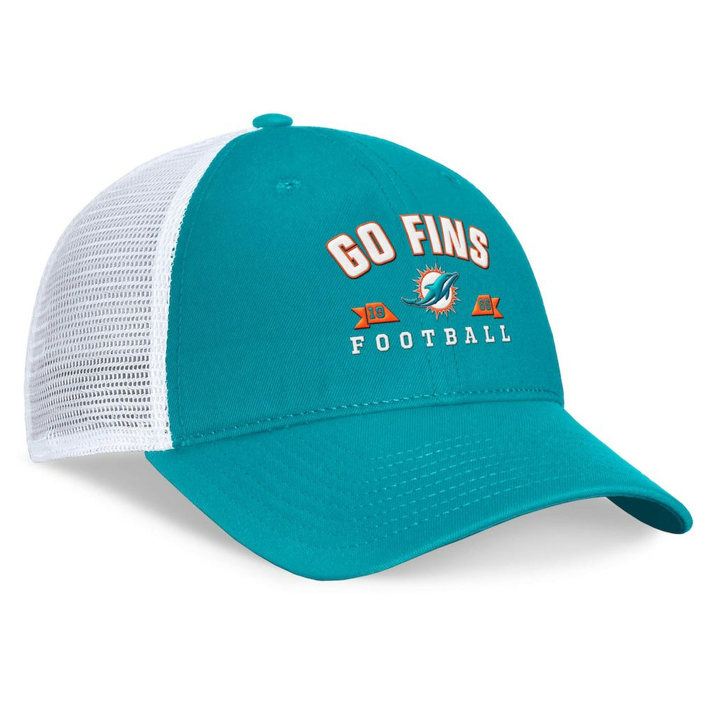 Miami Dolphins Timeout Trucker Adjustable Hat Aqua