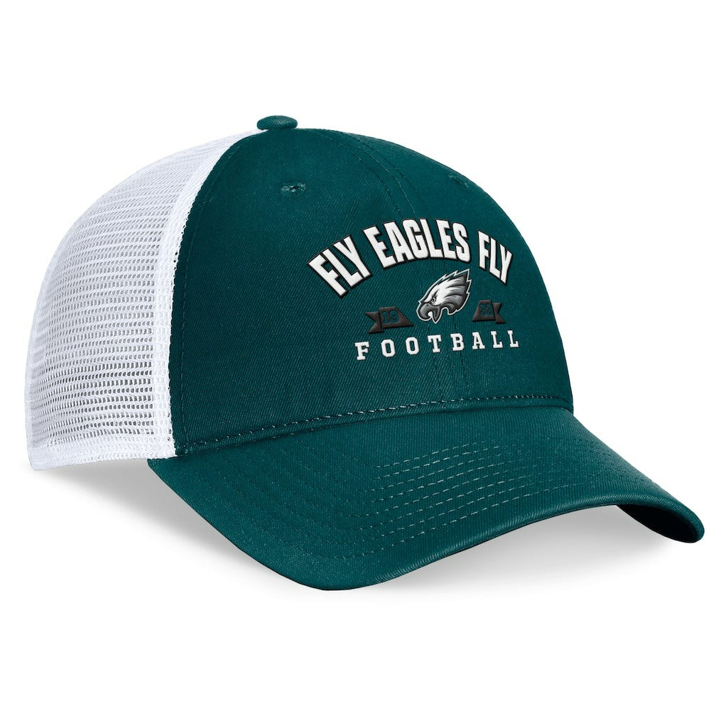 Philadelphia Eagles Timeout Trucker Adjustable Hat Midnight Green