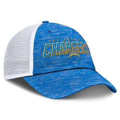 Los Angeles Chargers Challenge Trucker Adjustable Hat Heather Powder Blue
