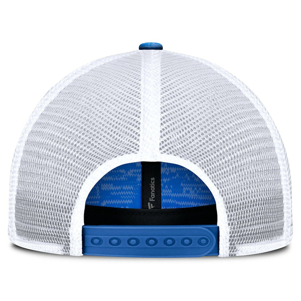 Los Angeles Chargers Challenge Trucker Adjustable Hat Heather Powder Blue
