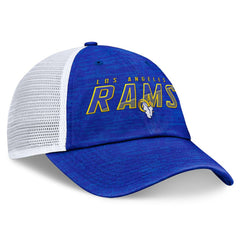 Los Angeles Rams Challenge Trucker Adjustable Hat Heather Royal