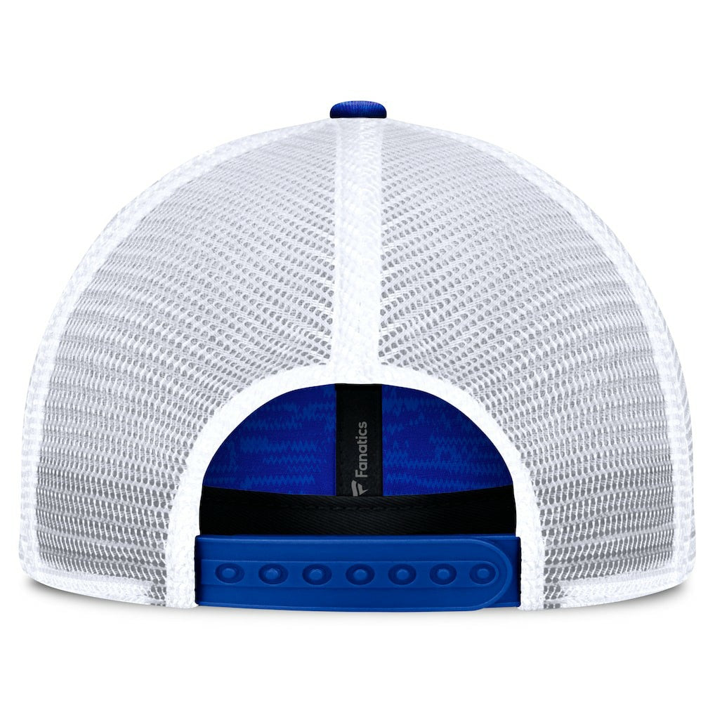 Los Angeles Rams Challenge Trucker Adjustable Hat Heather Royal