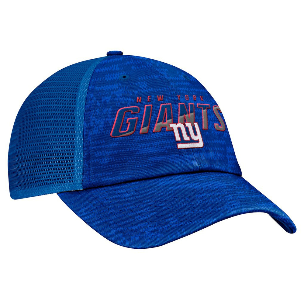 New York Giants Challenge Trucker Adjustable Hat Heather Royal