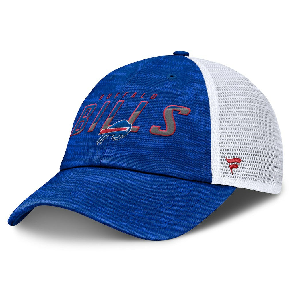 Buffalo Bills Challenge Trucker Adjustable Hat Heather Royal