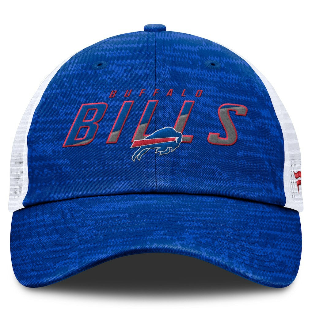 Buffalo Bills Challenge Trucker Adjustable Hat Heather Royal