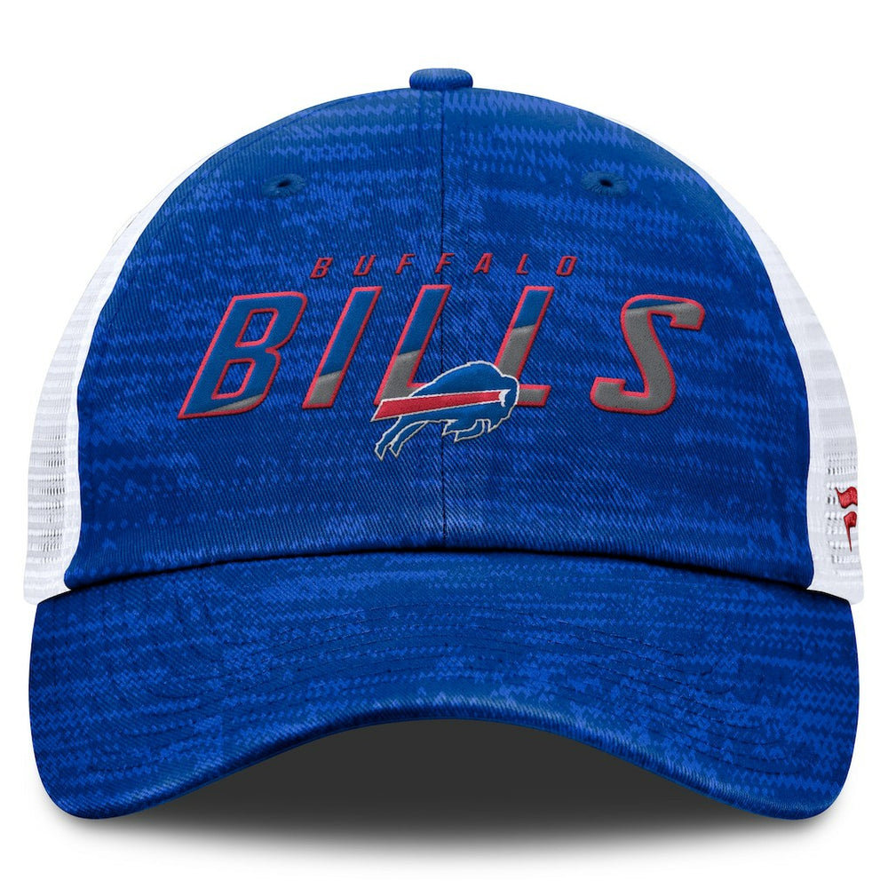 Buffalo Bills Challenge Trucker Adjustable Hat Heather Royal