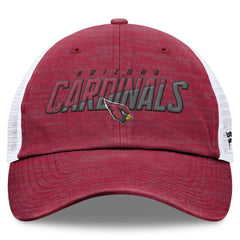 Arizona Cardinals Challenge Trucker Adjustable Hat Heather Cardinal