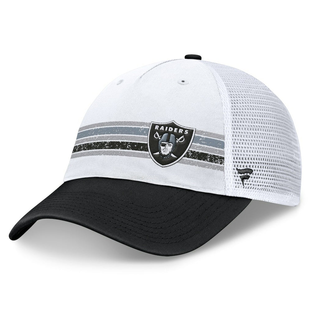 Las Vegas Raiders Flawless Stripe Adjustable Hat White/Black