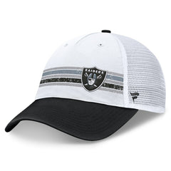 Las Vegas Raiders Flawless Stripe Adjustable Hat White/Black