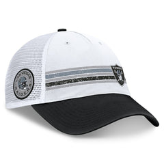 Las Vegas Raiders Flawless Stripe Adjustable Hat White/Black