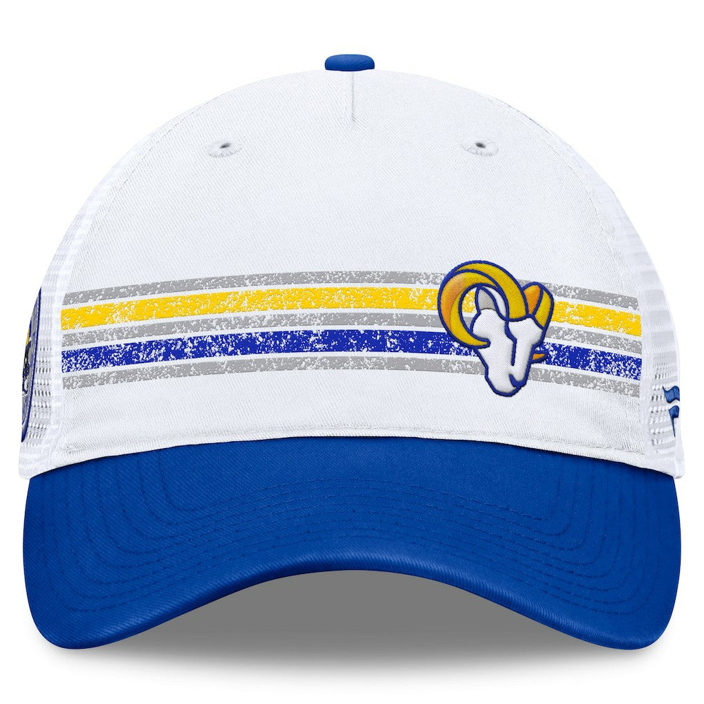 Los Angeles Rams Flawless Stripe Adjustable Hat White/Royal