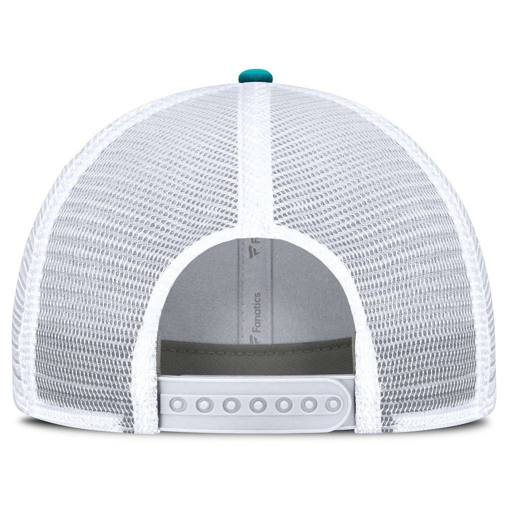 Miami Dolphins Flawless Stripe Adjustable Hat White/Aqua