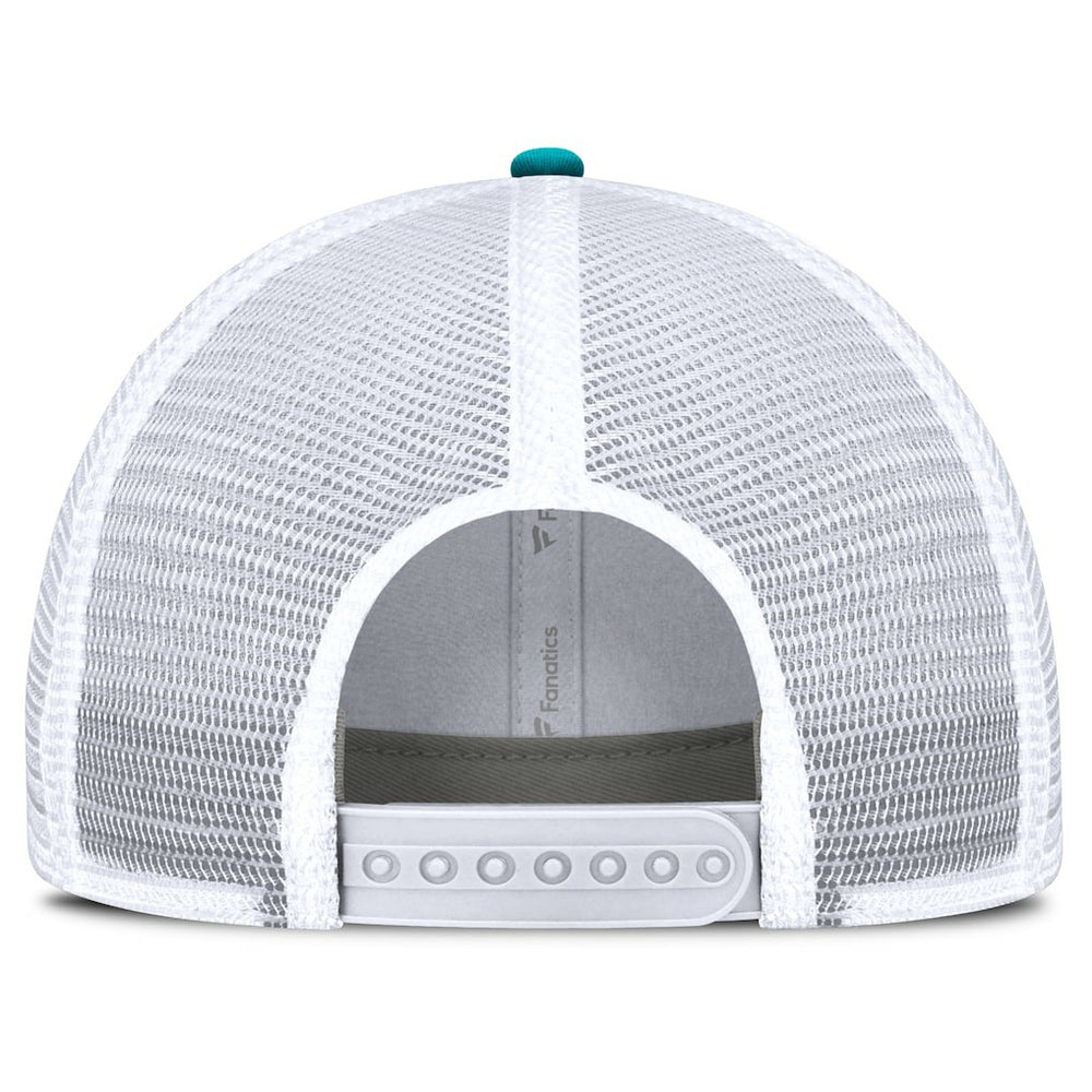 Miami Dolphins Flawless Stripe Adjustable Hat White/Aqua