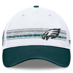 Philadelphia Eagles Flawless Stripe Adjustable Hat White/Midnight Green