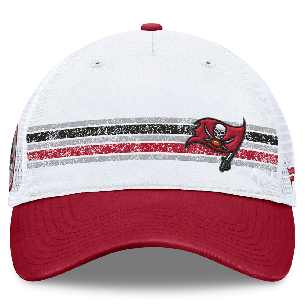 Tampa Bay Buccaneers Flawless Stripe Adjustable Hat White/Red