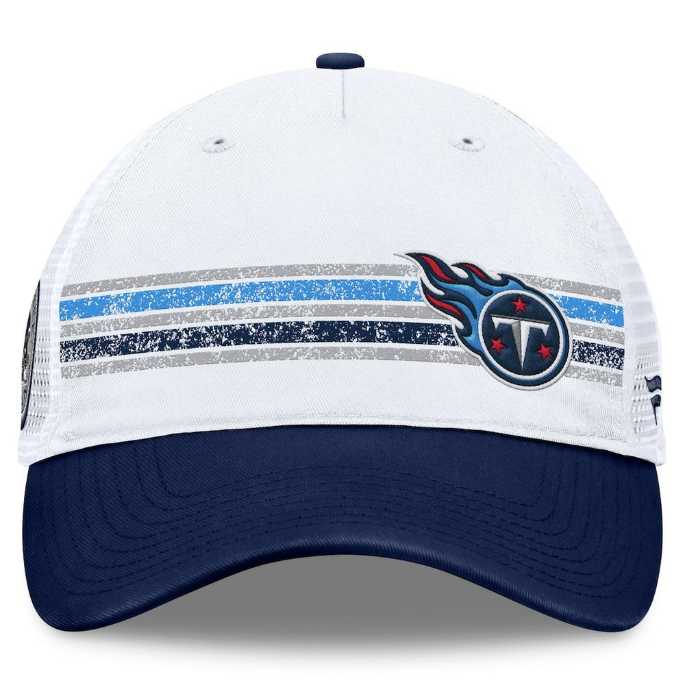 Tennessee Titans Flawless Stripe Adjustable Hat White/Navy