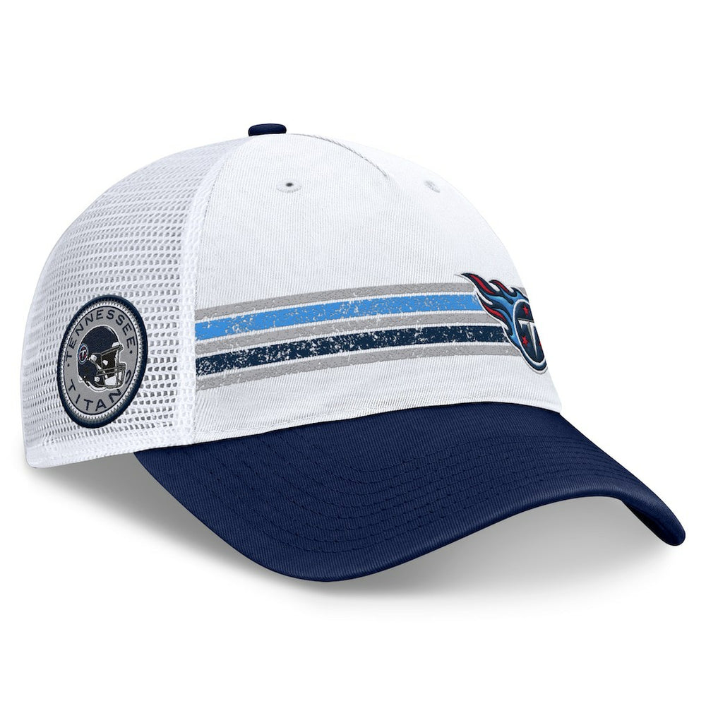 Tennessee Titans Flawless Stripe Adjustable Hat White/Navy