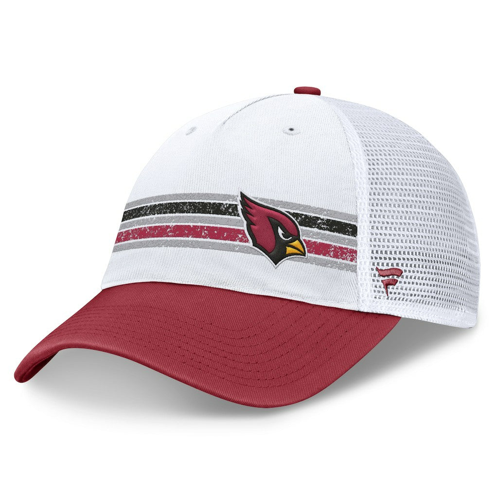 Arizona Cardinals Flawless Stripe Adjustable Hat White/Cardinal