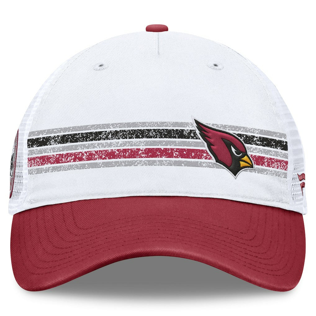 Arizona Cardinals Flawless Stripe Adjustable Hat White/Cardinal