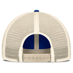 Los Angeles Rams Center Stripe Trucker Adjustable Hat Royal/Natural