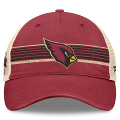 Arizona Cardinals Center Stripe Trucker Adjustable Hat Cardinal/Natural