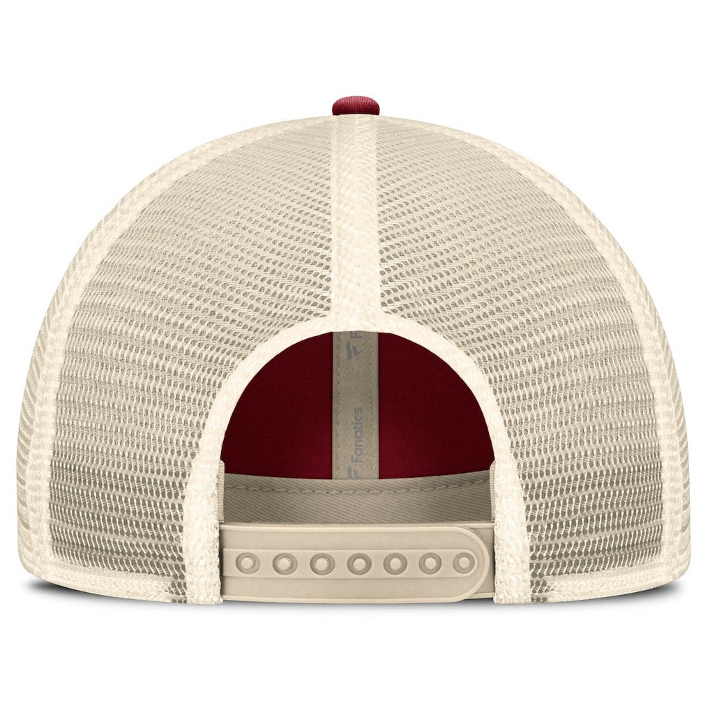 Arizona Cardinals Center Stripe Trucker Adjustable Hat Cardinal/Natural