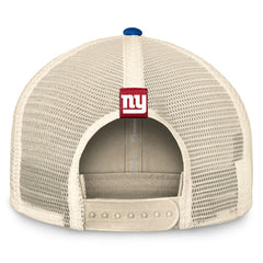 New York Giants Diamond Stripe Trucker Adjustable Hat Natural/Royal