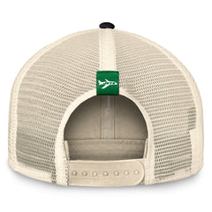 New York Jets Diamond Stripe Trucker Adjustable Hat Natural/Black