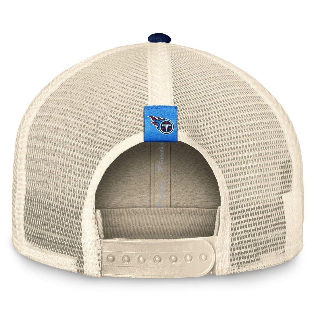 Tennessee Titans Diamond Stripe Trucker Adjustable Hat Natural/Navy