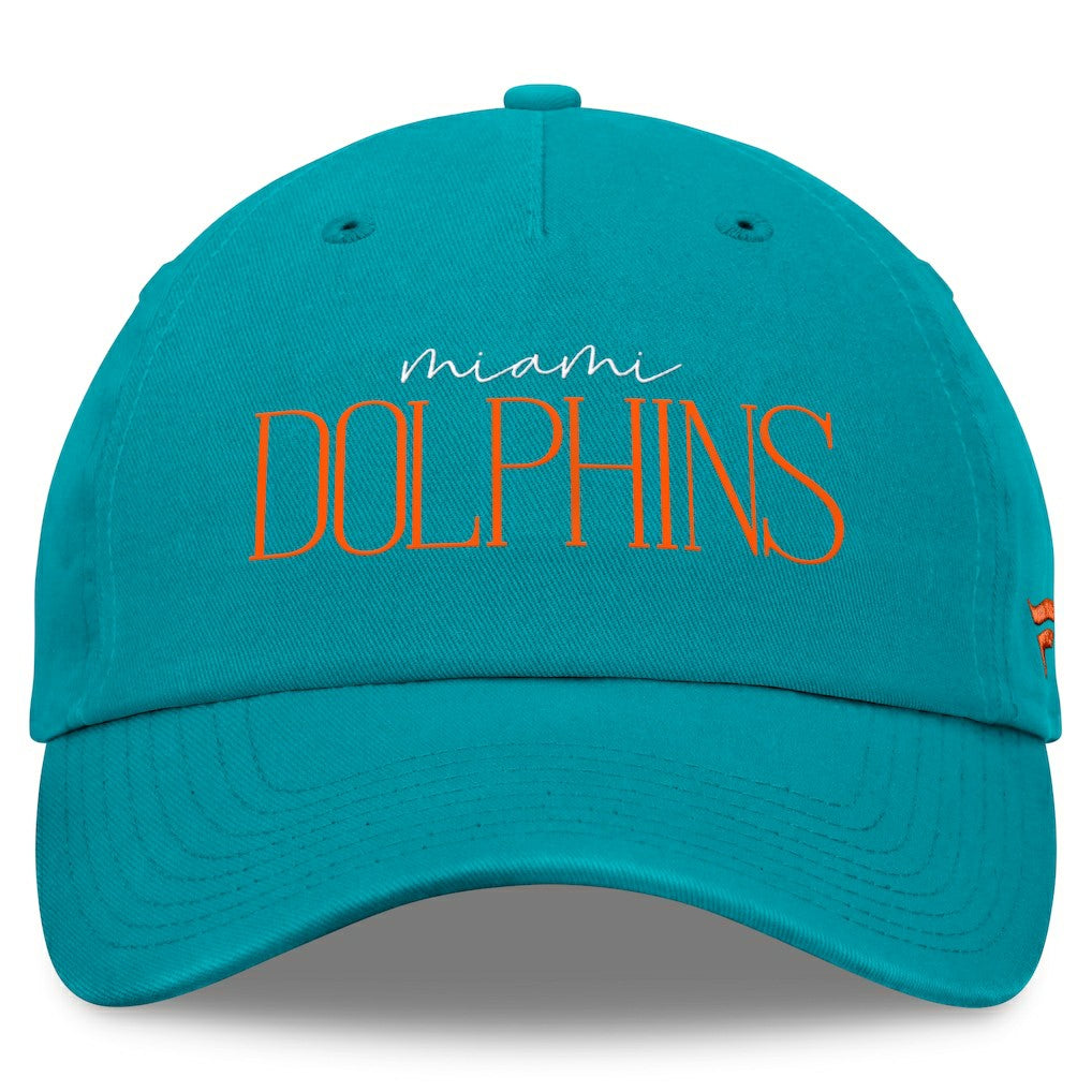 Miami Dolphins Women's Review Unstructured Adjustable Hat Aqua