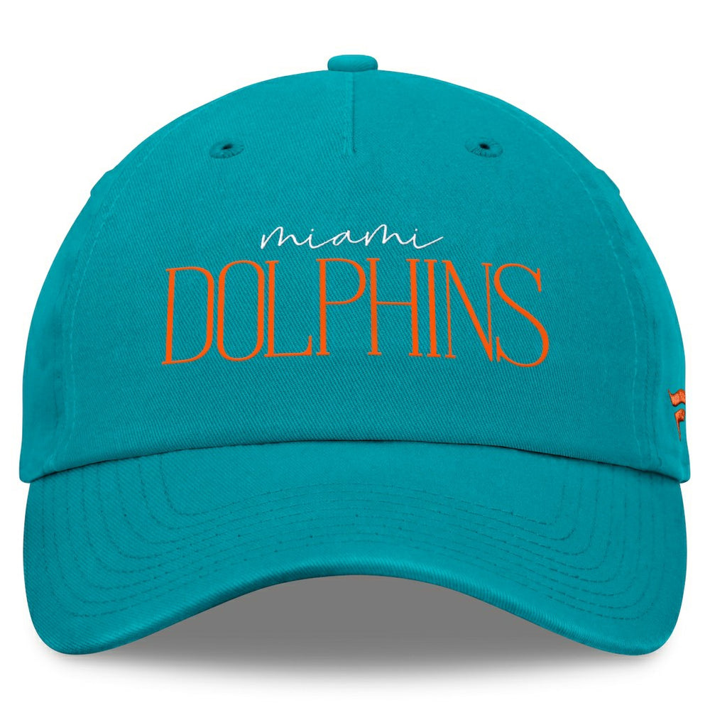 Miami Dolphins Women's Review Unstructured Adjustable Hat Aqua