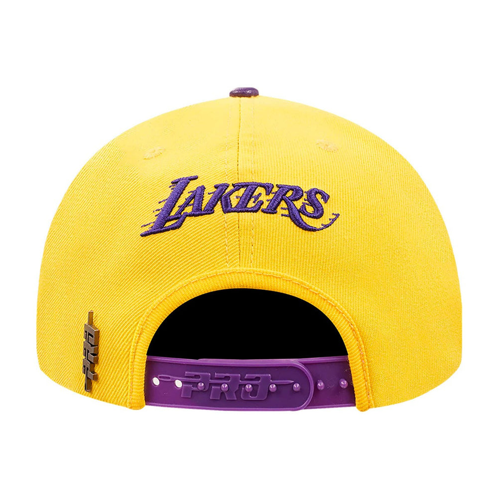 Los Angeles Lakers Pro Standard Logo Morph Snapback Hat Gold/Purple