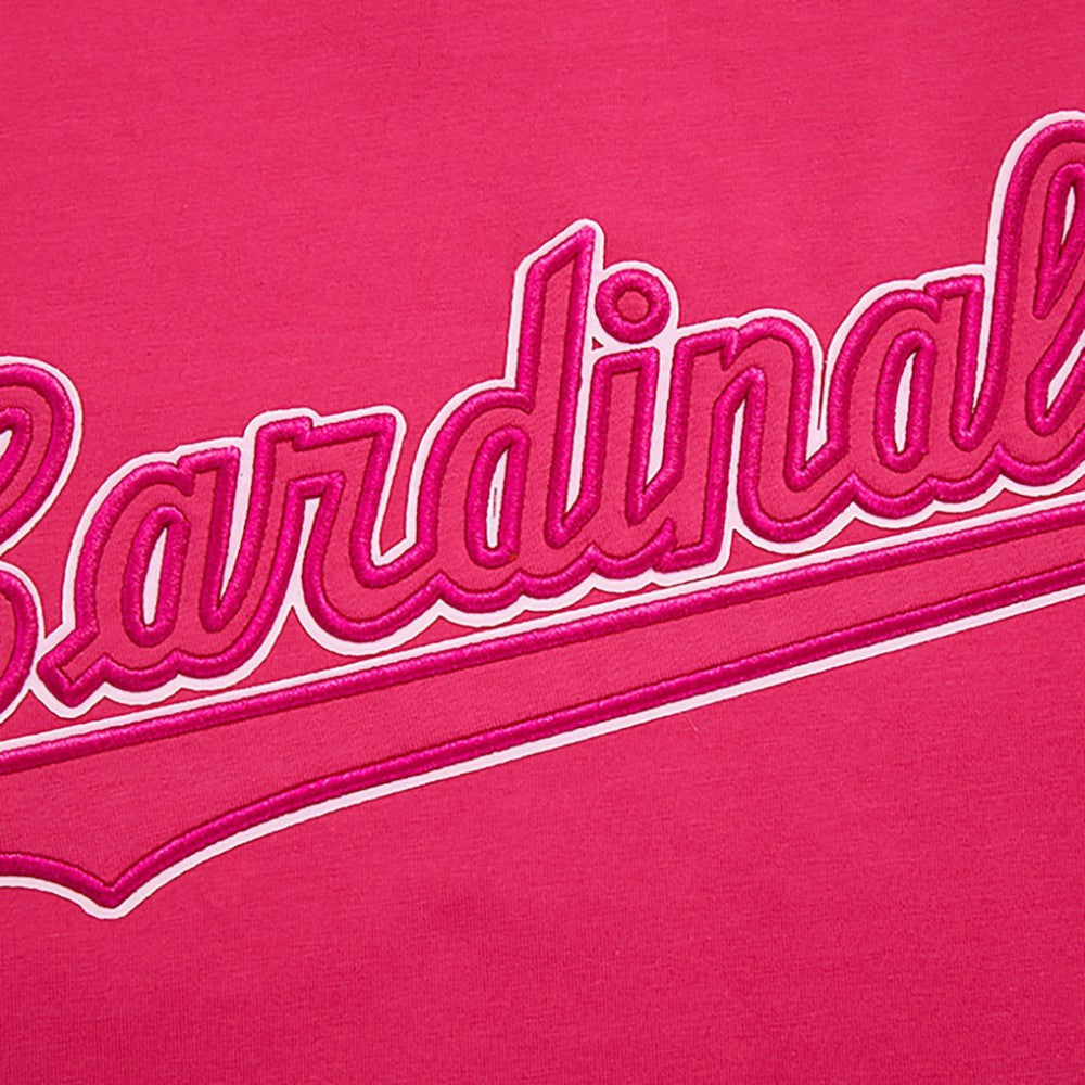 St. Louis Cardinals Pro Standard Women's Triple Pink Boxy Cropped T-Shirt - Pink T-shirts