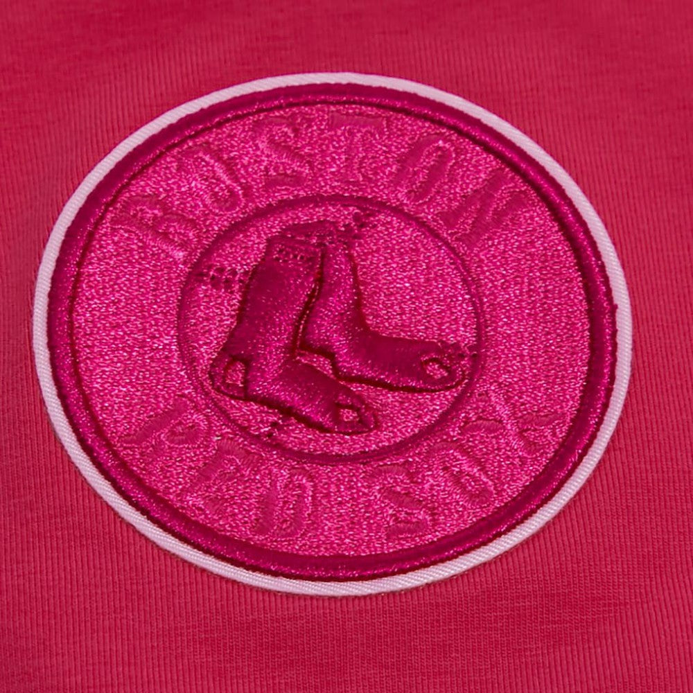 Boston Red Sox Pro Standard Women's Triple Pink Boxy Cropped T-Shirt - Pink T-shirts