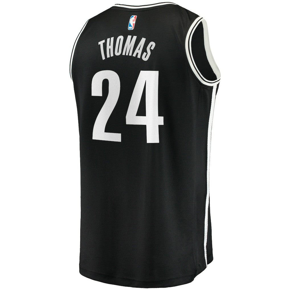 Cam Thomas Brooklyn Nets Big & Tall Fast Break Player Jersey Black Icon Edition