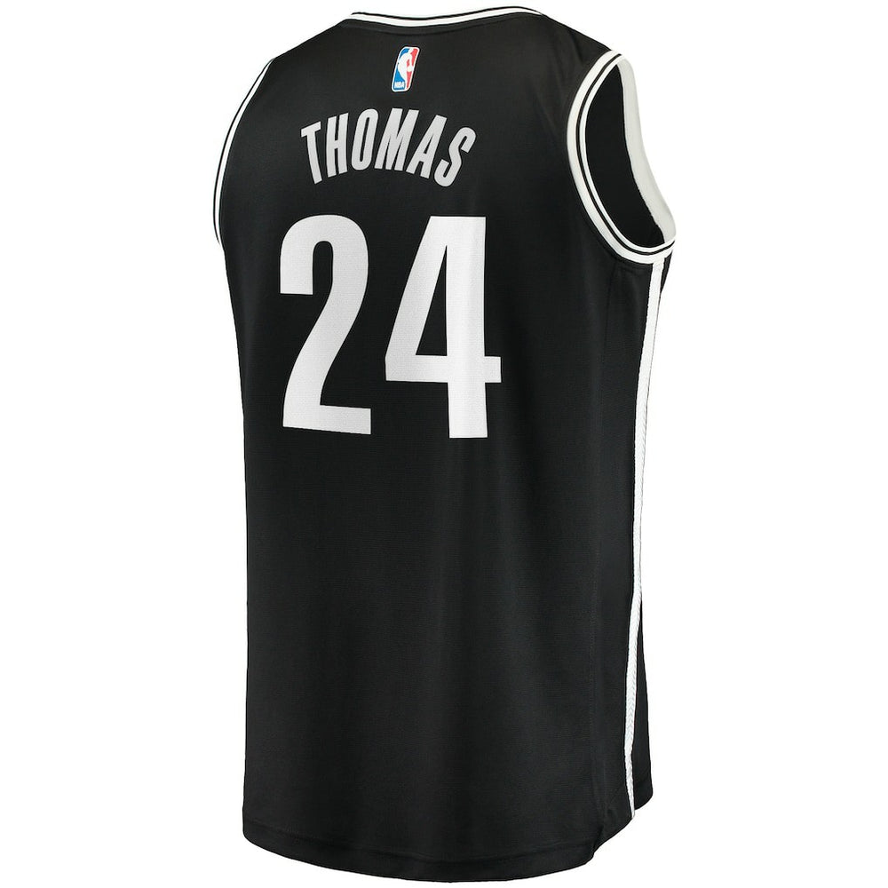 Cam Thomas Brooklyn Nets Big & Tall Fast Break Player Jersey Black Icon Edition