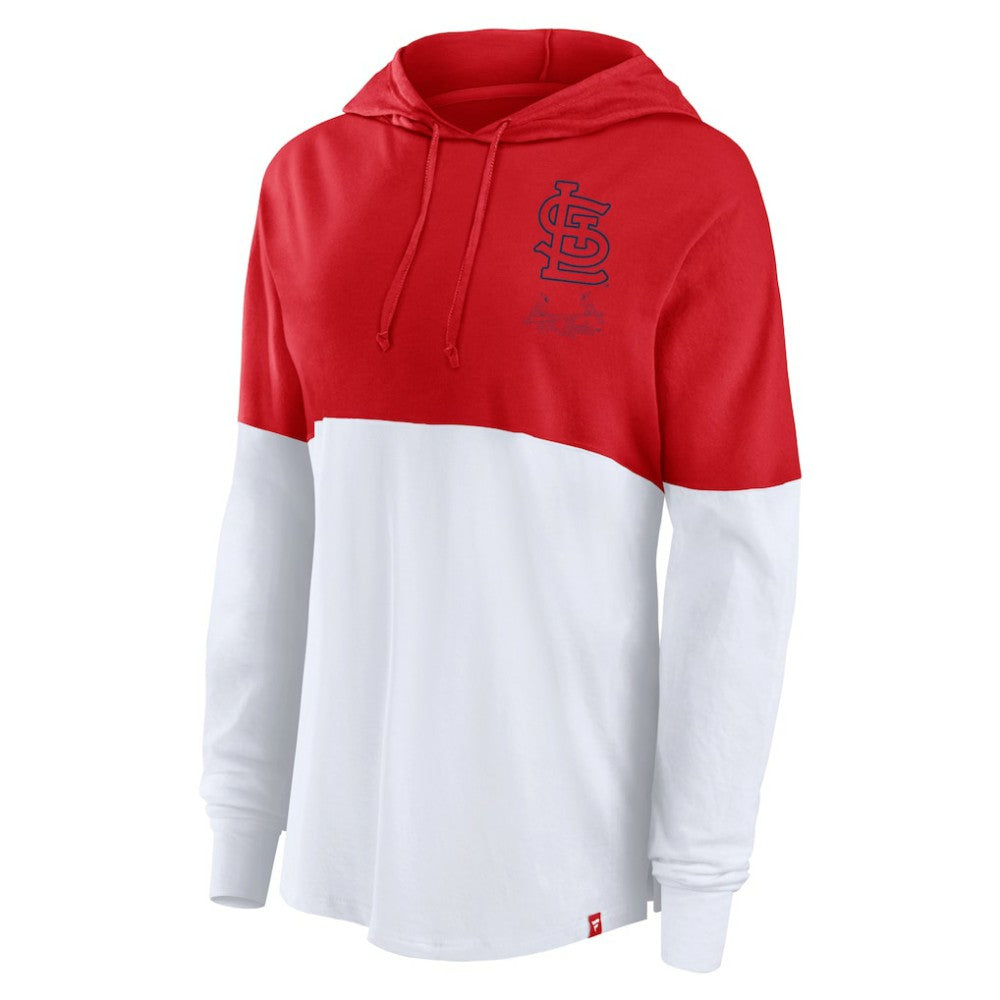 St. Louis Cardinals Fanatics Women's Backup Option Pullover Hoodie - Red/White Hoodies