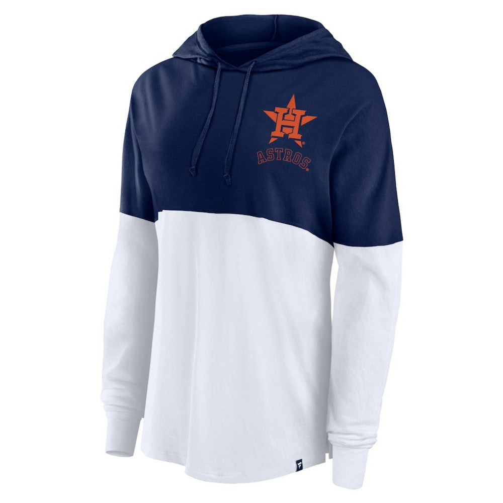 Houston Astros Fanatics Women's Backup Option Pullover Hoodie - Navy/White Hoodies