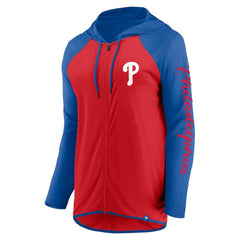 Philadelphia Phillies Fanatics Women's Script Sleeve Full-Zip Hoodie - Red/Royal Hoodies