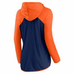 Houston Astros Fanatics Women's Script Sleeve Full-Zip Hoodie - Navy/Orange Hoodies